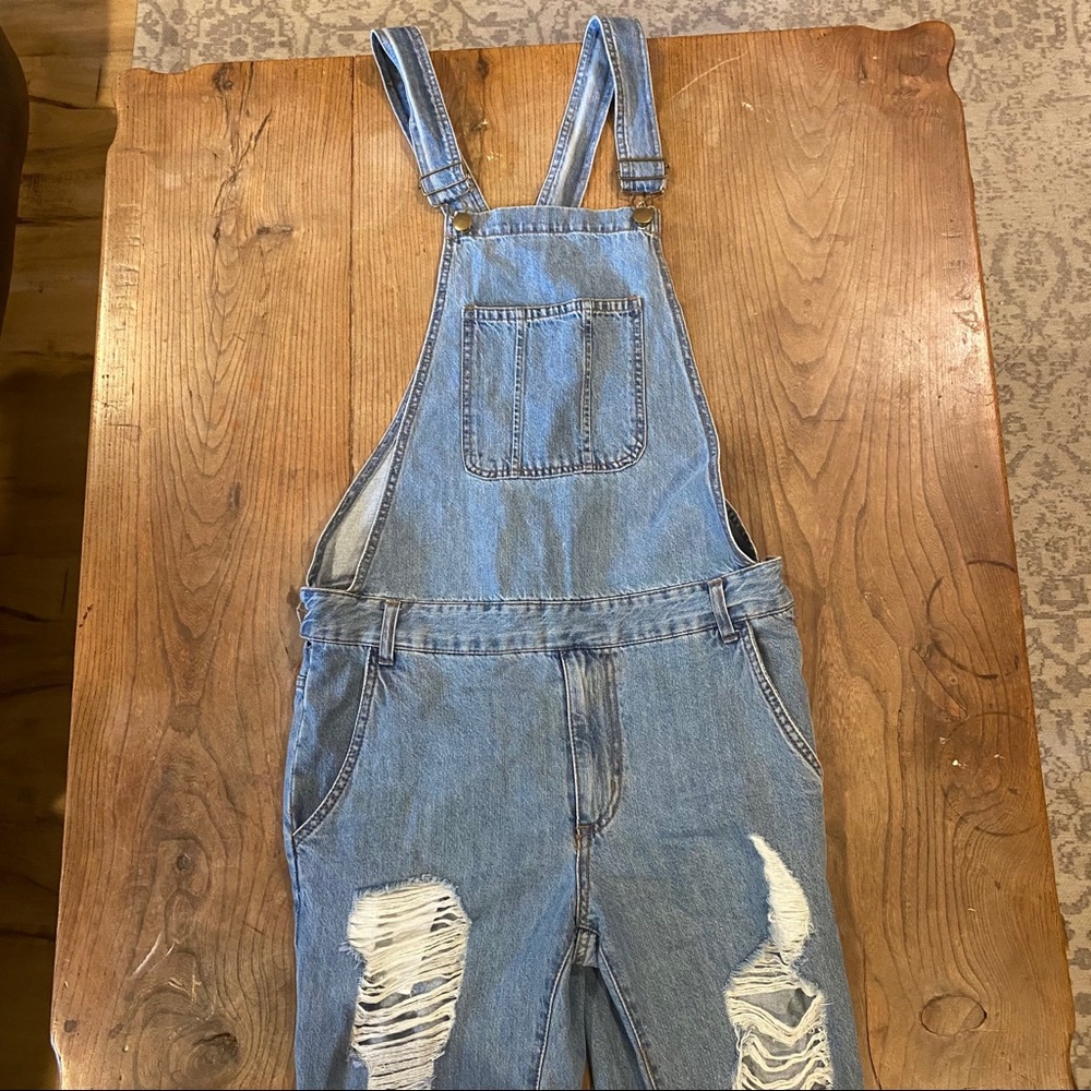 Distressed Overalls